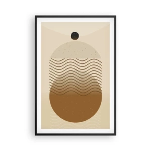 Plagát v čiernom ráme - O pôvode geometrických obrazcov - 61x91 cm