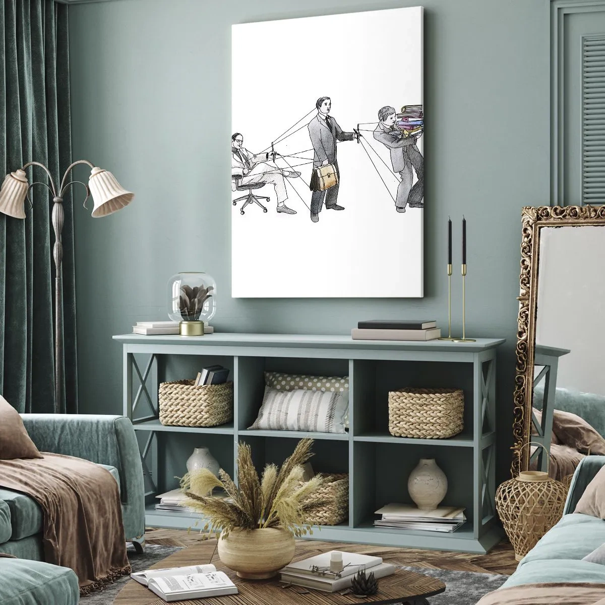 Obraz na plátne - Každý má svojho pána - 45x80 cm