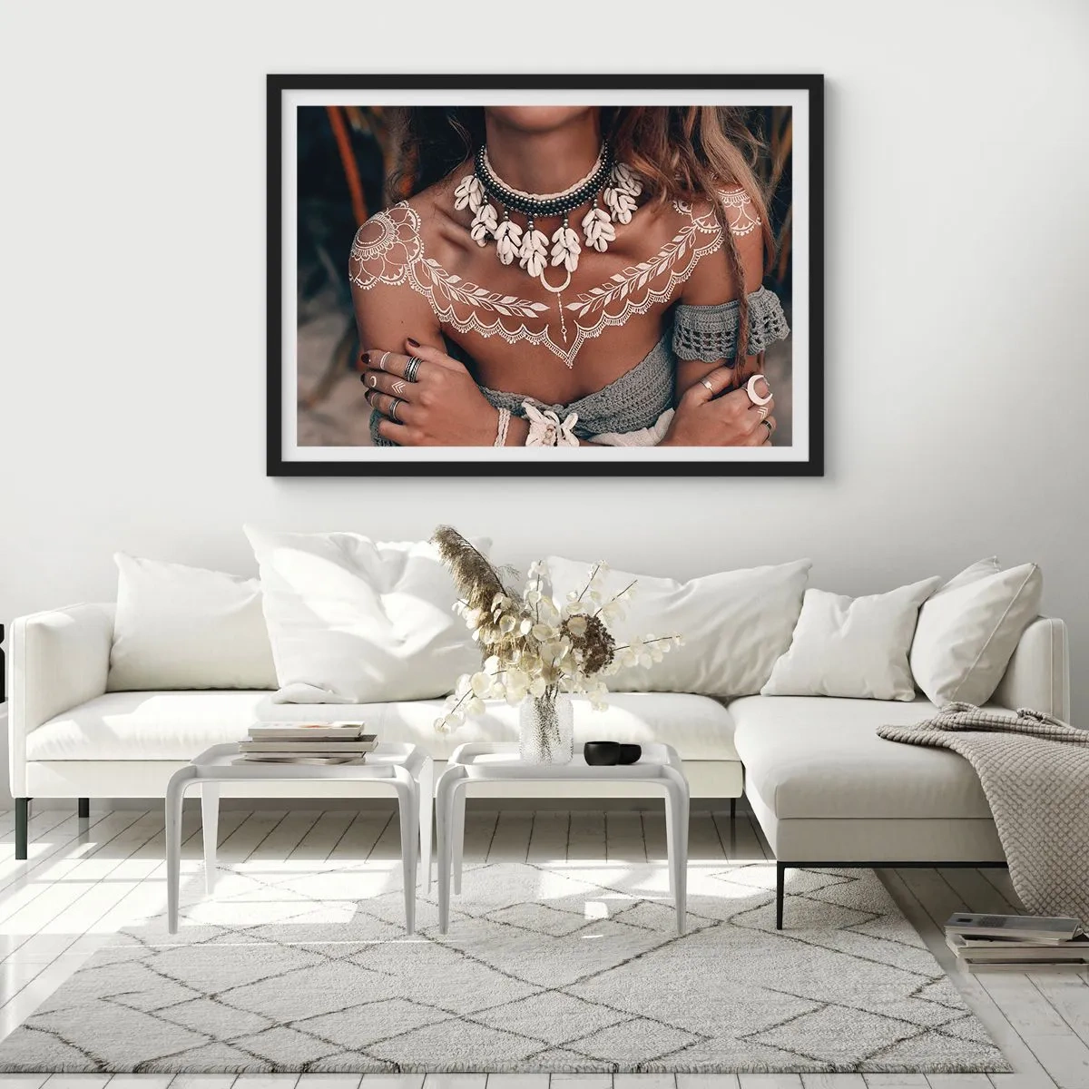 Plagát v čiernom ráme - Talizmany, rituály ženskosti - 70x50 cm