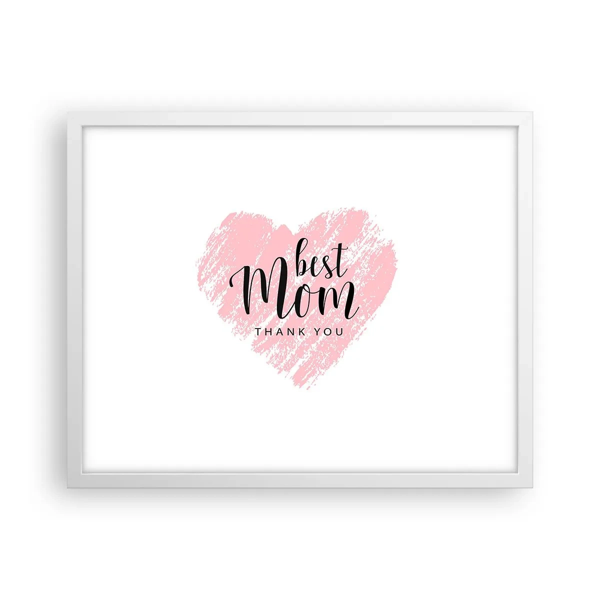 Plagát v bielom ráme - Vždy pravá chvíľa - 50x40 cm