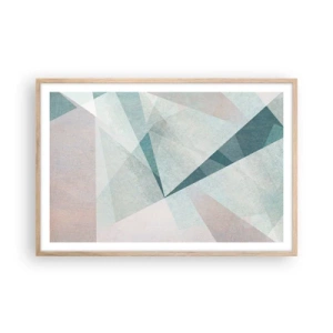 Plagát v ráme zo svetlého duba - V kľude, ale dynamicky - 91x61 cm