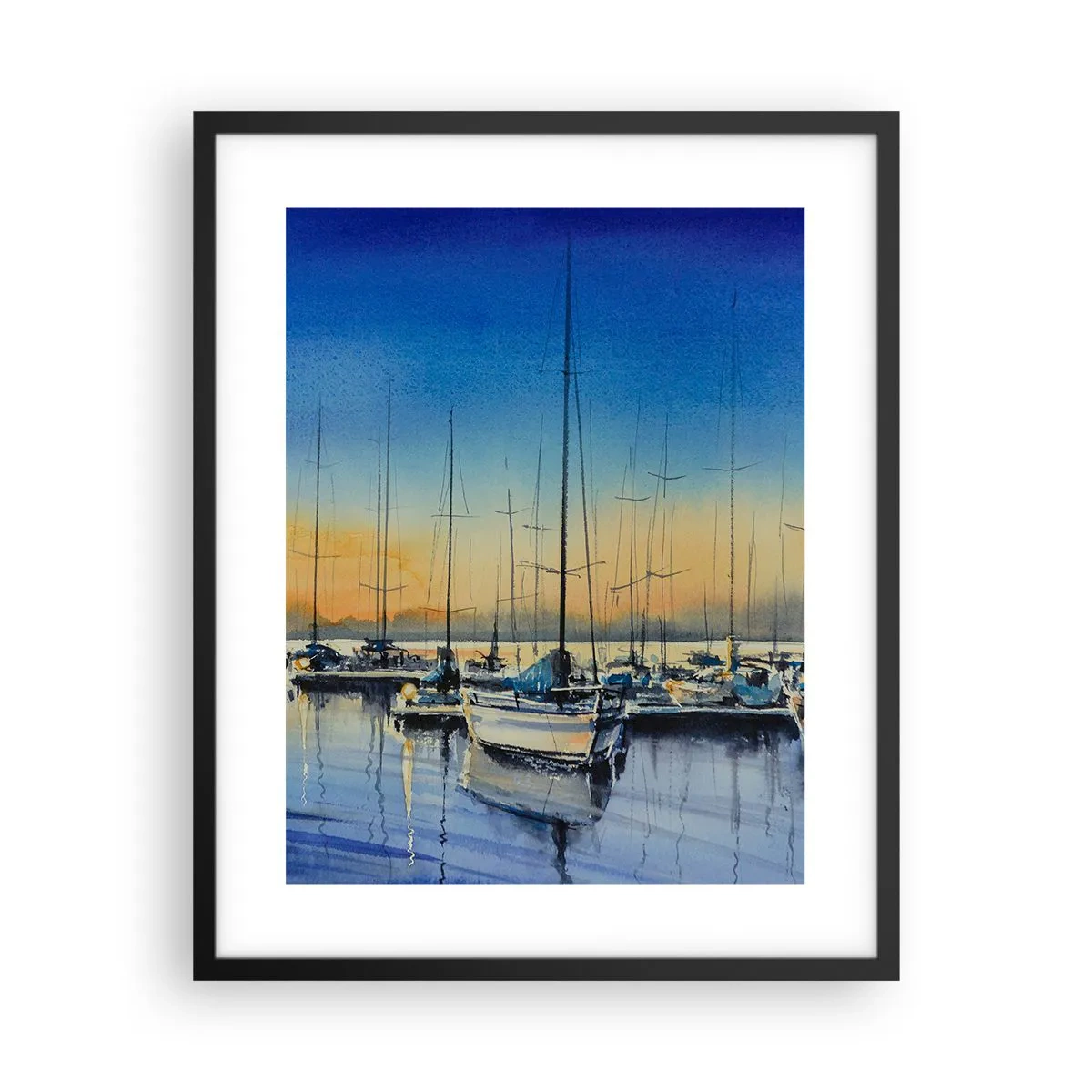 Plagát v čiernom ráme - Koniec dobrého dňa - 40x50 cm