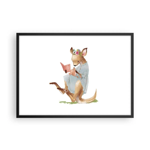 Plagát v čiernom ráme - Prečítaj mi, mama - 70x50 cm