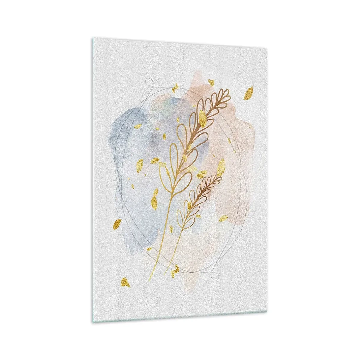 Obraz na skle - Zlatý závan - 70x100 cm