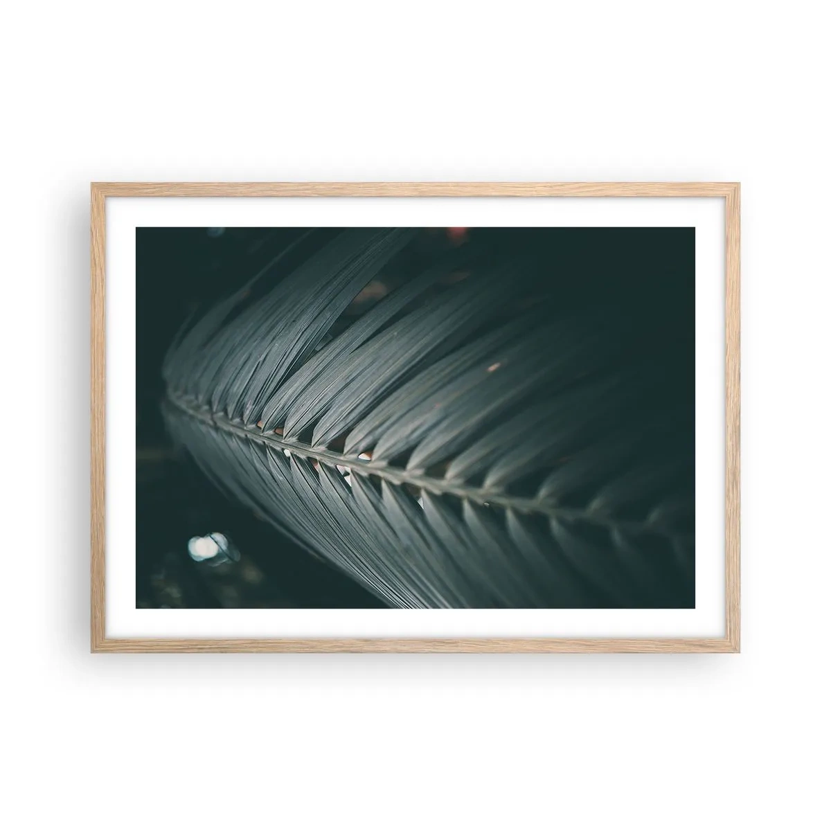 Plagát v ráme zo svetlého duba - Presnosť prírody - 70x50 cm