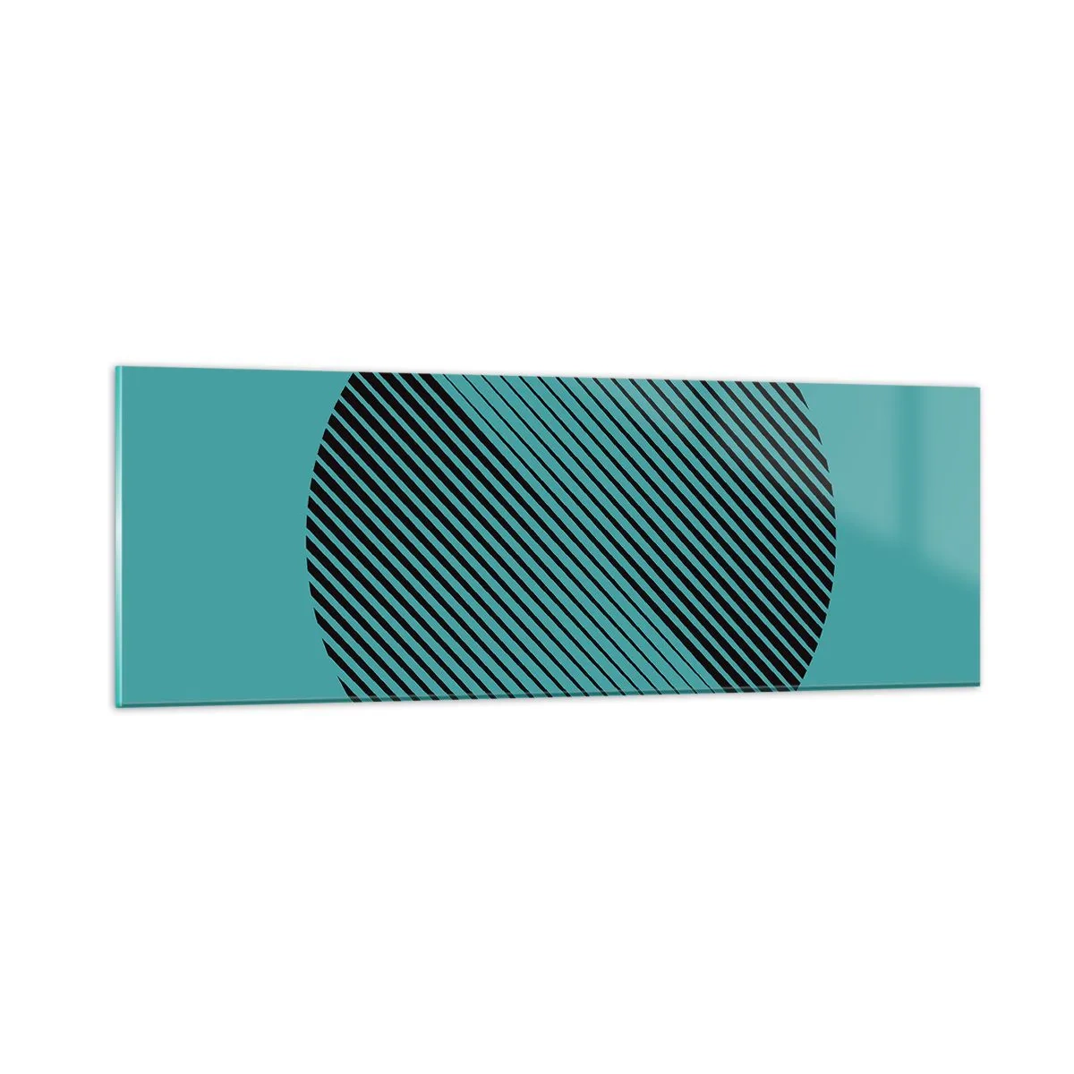 Obraz na skle - Kruh – geometrická variácia - 90x30 cm