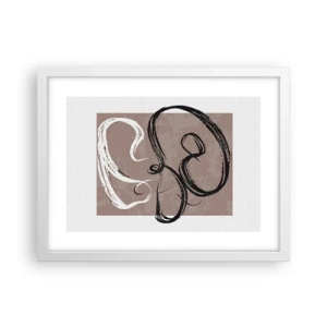 Plagát v bielom ráme - Kompozícia – hľadanie úplnosti - 40x30 cm