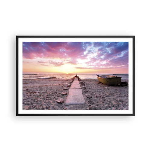 Plagát v čiernom ráme - Okamih hlbokého zážitku - 91x61 cm