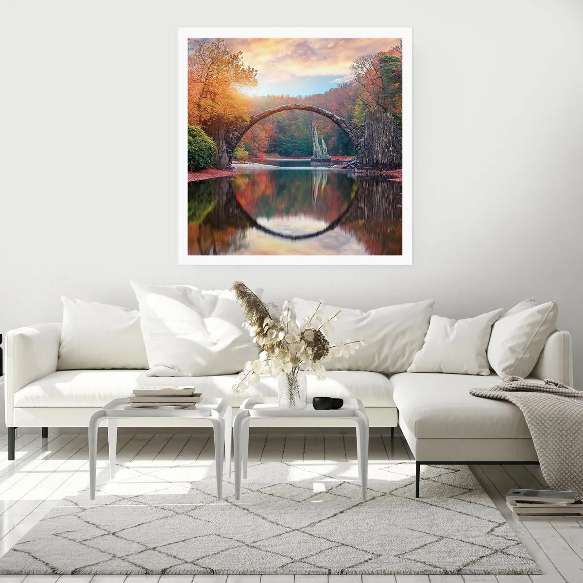Plagát - Za zrkadlom - 40x40 cm