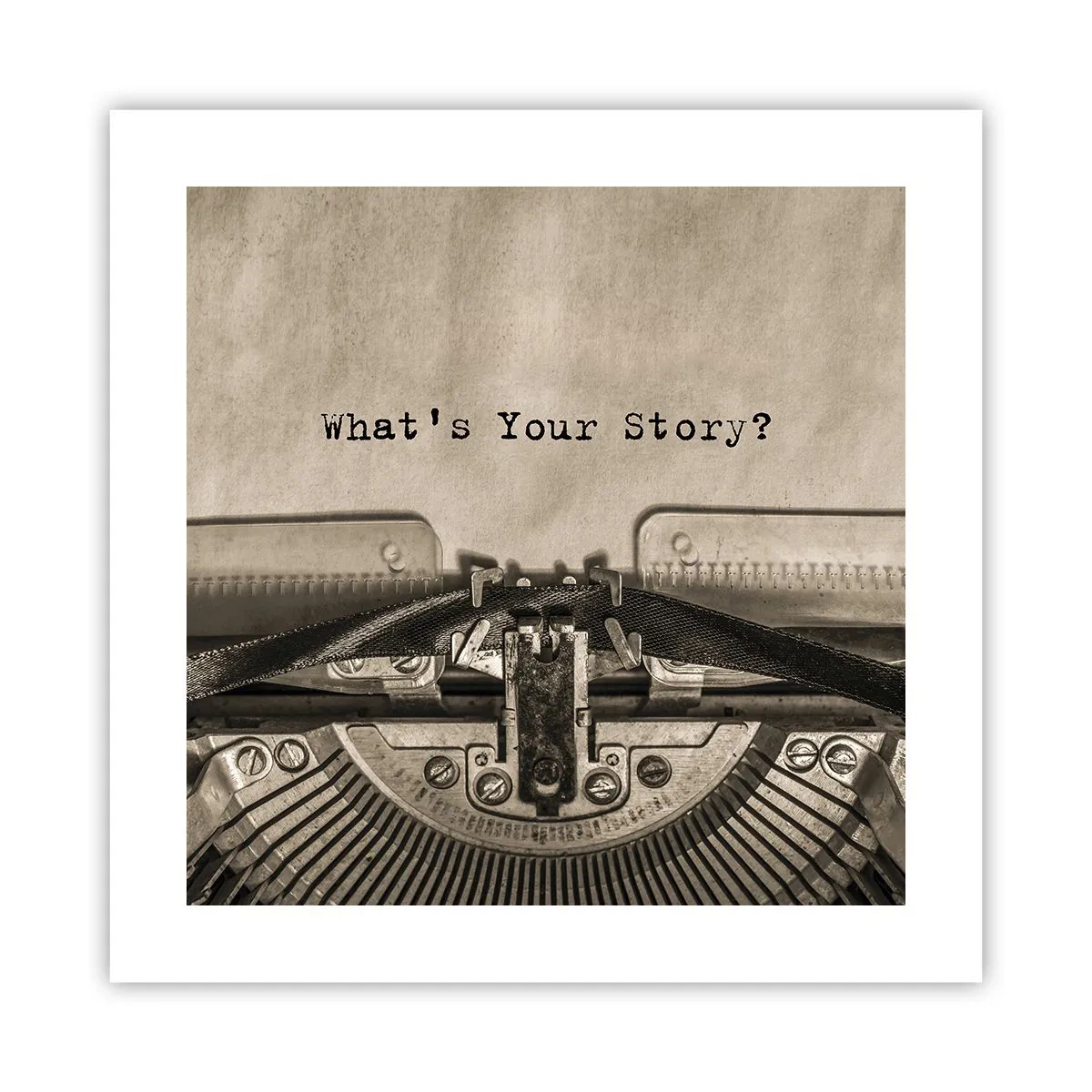 Plagát - Povedz mi - 40x40 cm