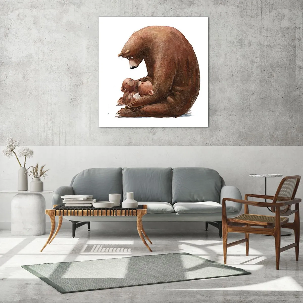 Obraz na skle - Sladké sny, deti - 70x70 cm