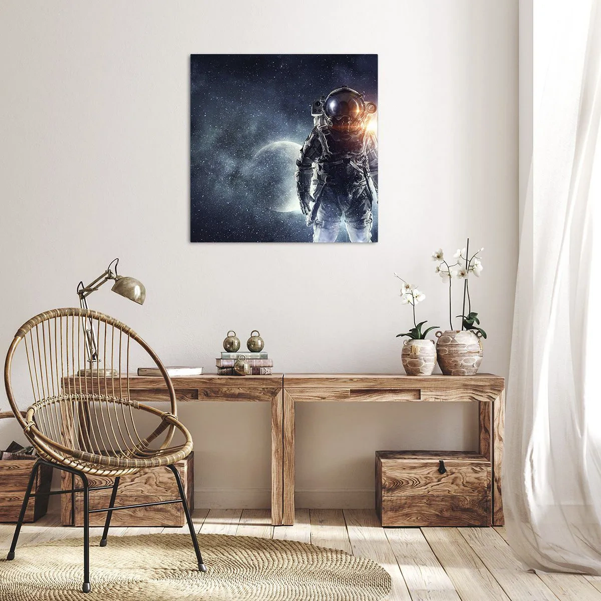 Obraz na plátne - Vesmírne dobrodružstvo - 70x70 cm