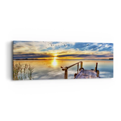 Obraz na plátne - Vietor ide odpočívať - 90x30 cm