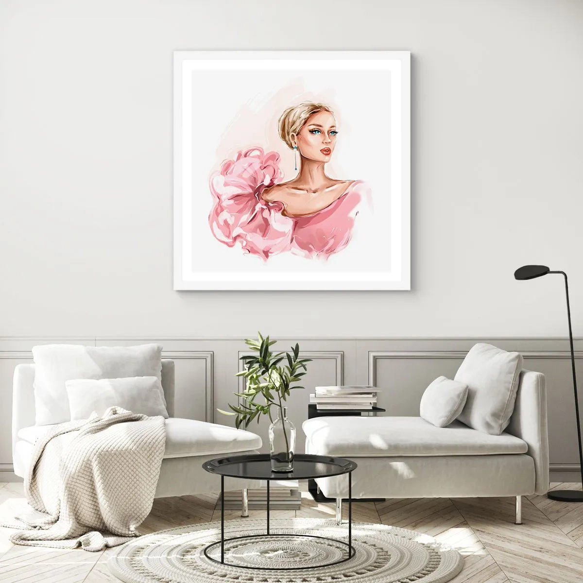 Plagát v bielom ráme - Ako maľovaná… - 40x40 cm