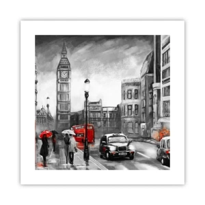 Plagát - Vôbec nie šedé mesto - 40x40 cm