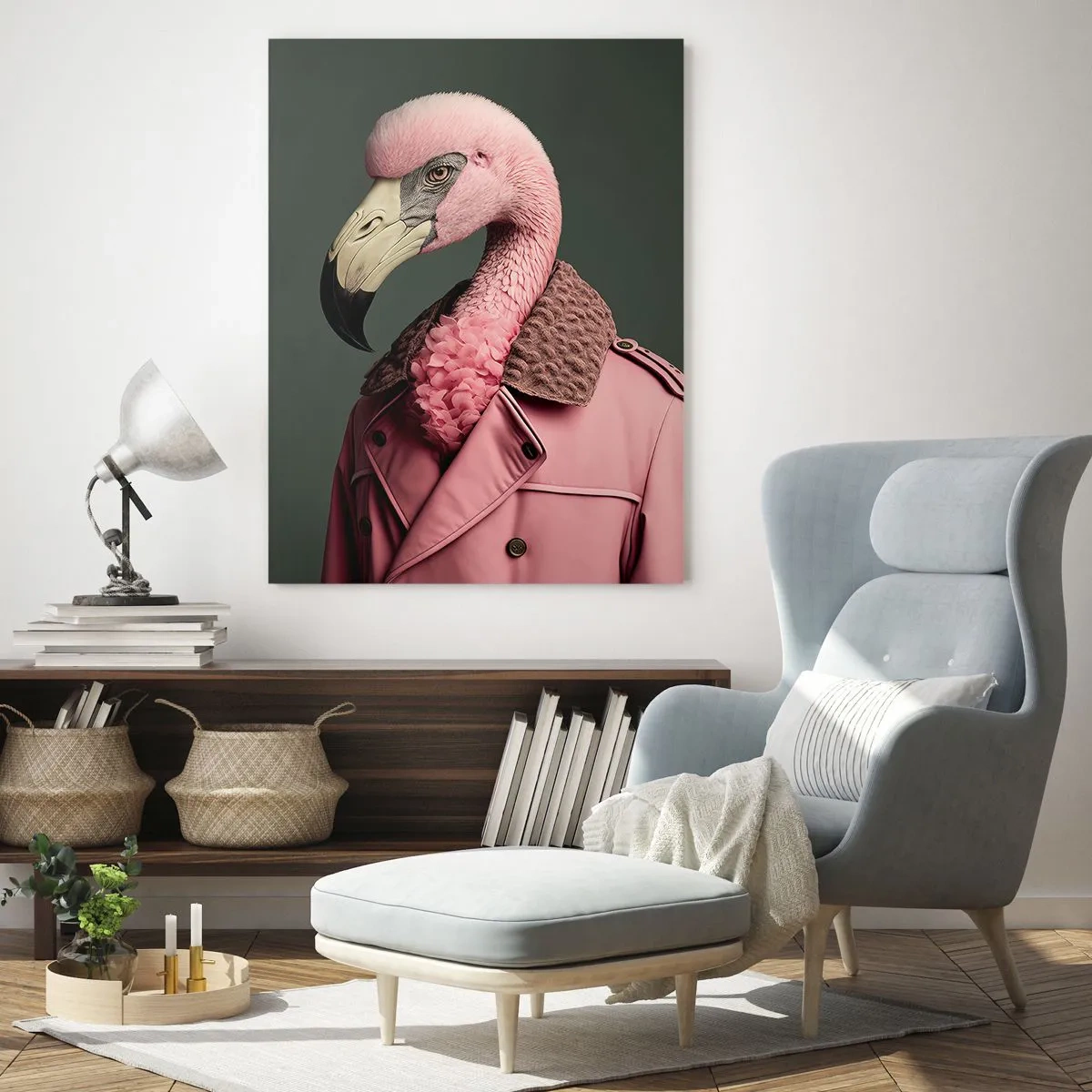 Obraz na skle - Skutočný elegán - 70x100 cm