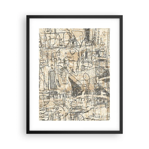 Plagát v čiernom ráme - Čaká na rozlúštenie - 40x50 cm