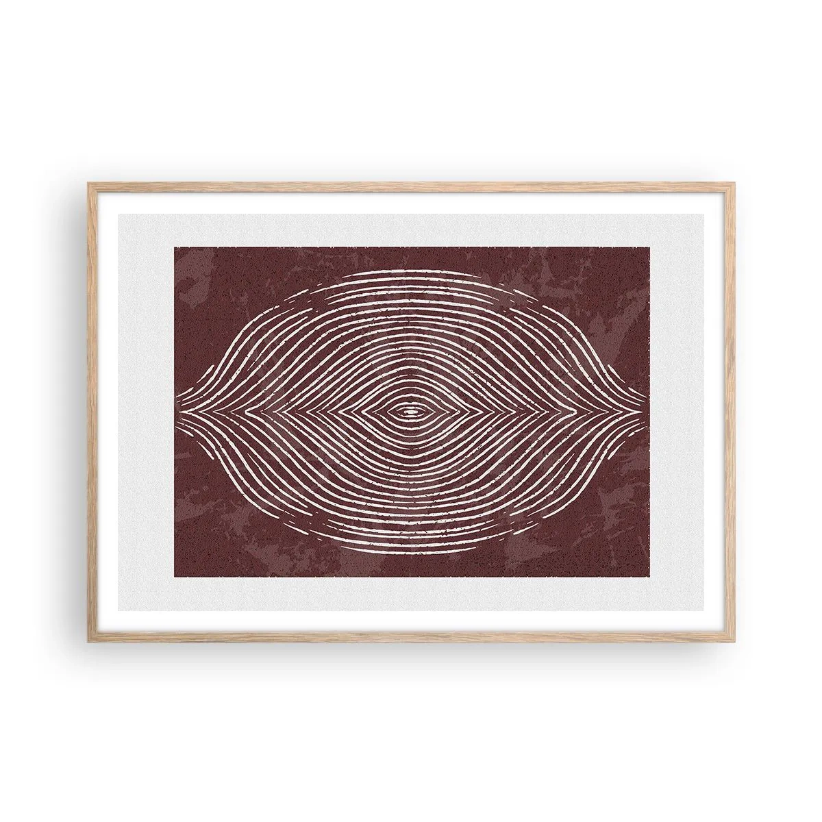 Plagát v ráme zo svetlého duba - Priestor hovorí - 100x70 cm