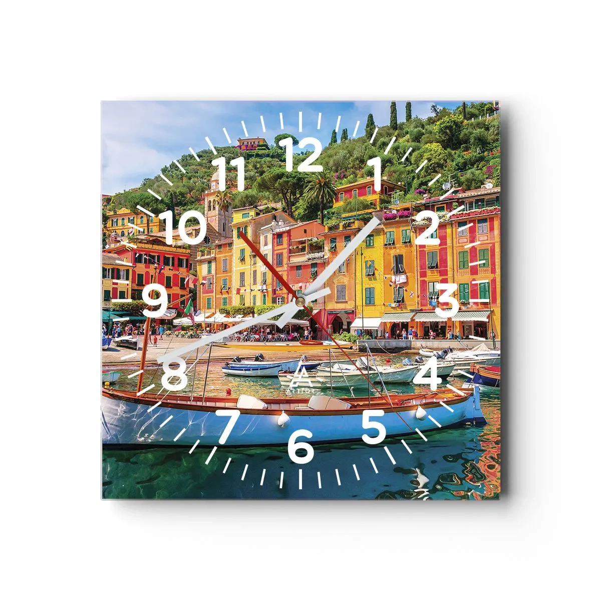 Nástenné hodiny - Talianske dopoludnie - 40x40 cm