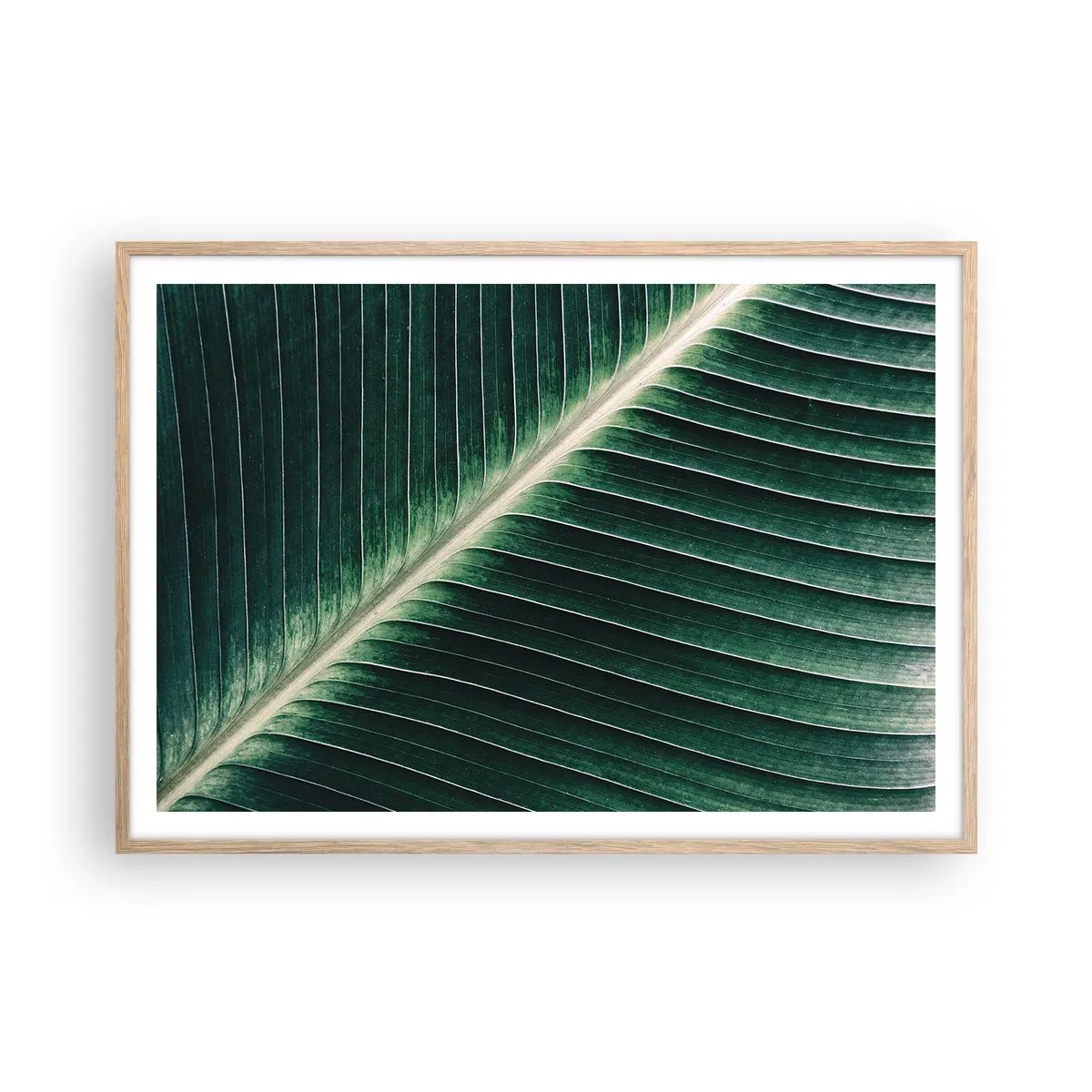 Plagát v ráme zo svetlého duba - Rytmus prírody - 100x70 cm