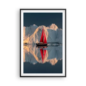 Plagát v čiernom ráme - Na okraji sveta - 61x91 cm