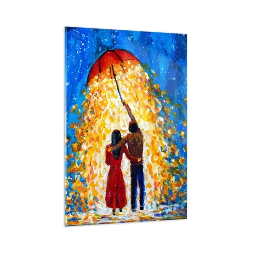 Obraz na skle - Mágia daždivého večera? - 80x120 cm