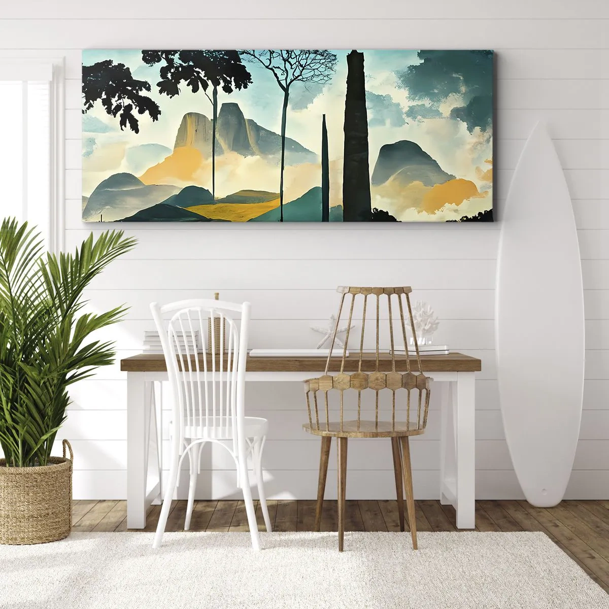 Obraz na plátne - Vyššie a vyššie - 100x40 cm