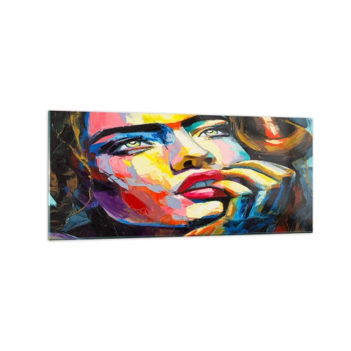 Obraz na skle - Sny, ako vtáky letia oblohou - 120x50 cm