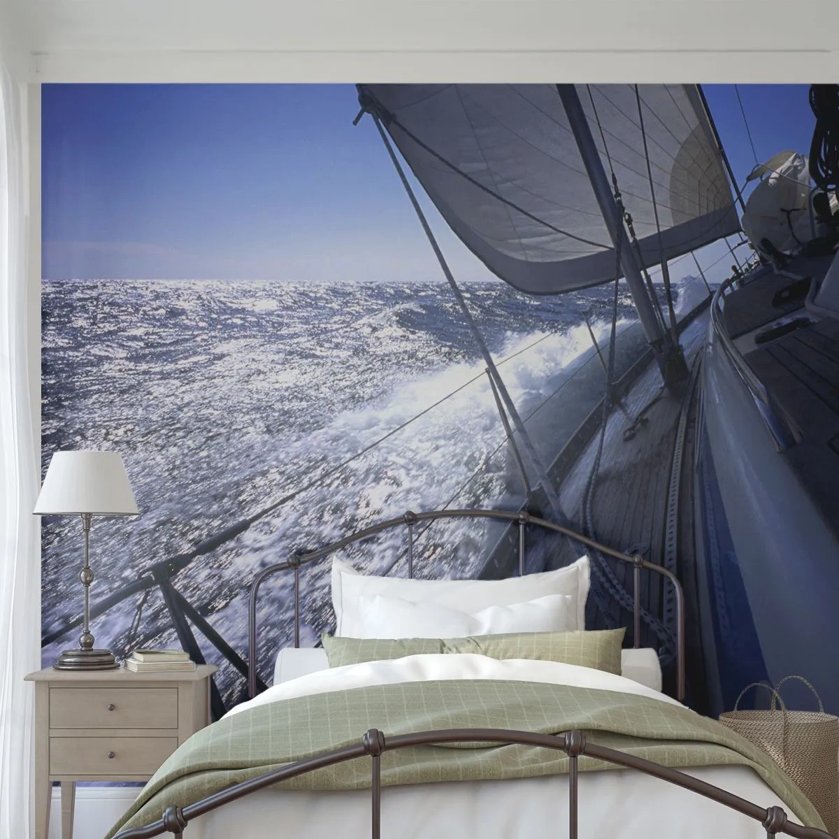 Samolepiaca Fototapeta Deluxe Sticker - Viem, čo je to byť vtákom - Námorná, Jachta, Cestuje - 250x175 cm