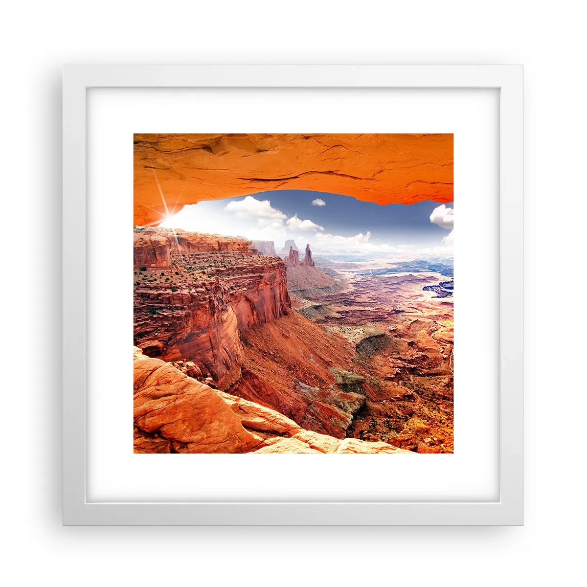 Plagát v bielom ráme - Vytesané samotnou prírodou - 30x30 cm