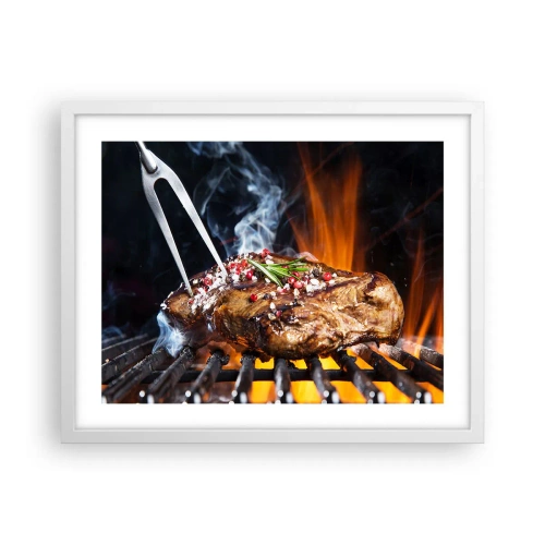 Plagát v bielom ráme - Šťavnaté a voňavé - 50x40 cm