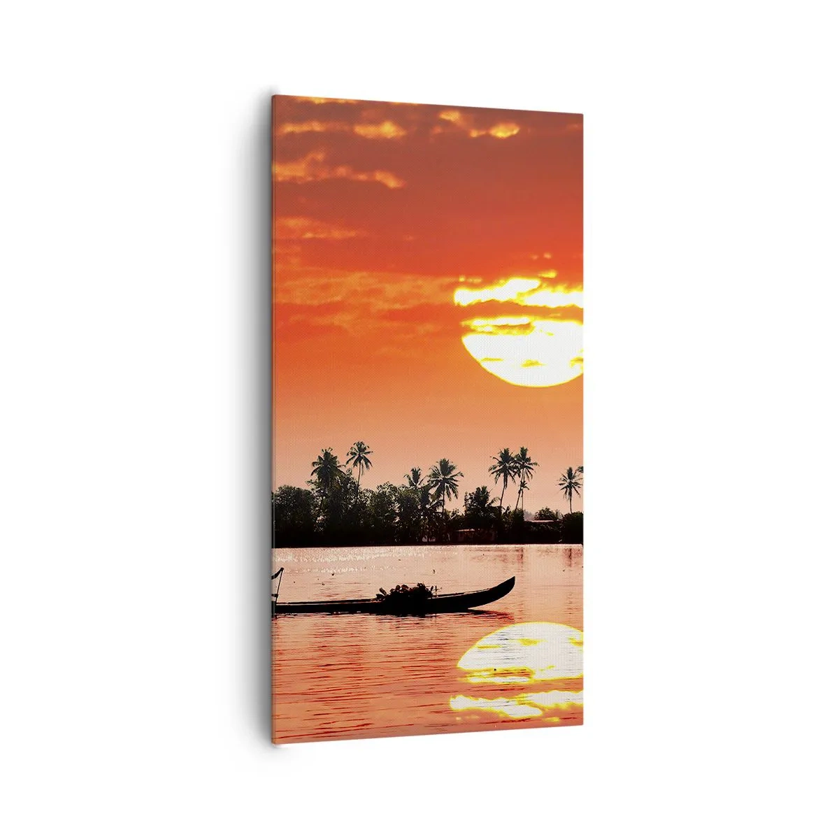 Obraz na plátne - Pokoj trópov pri západe - 65x120 cm