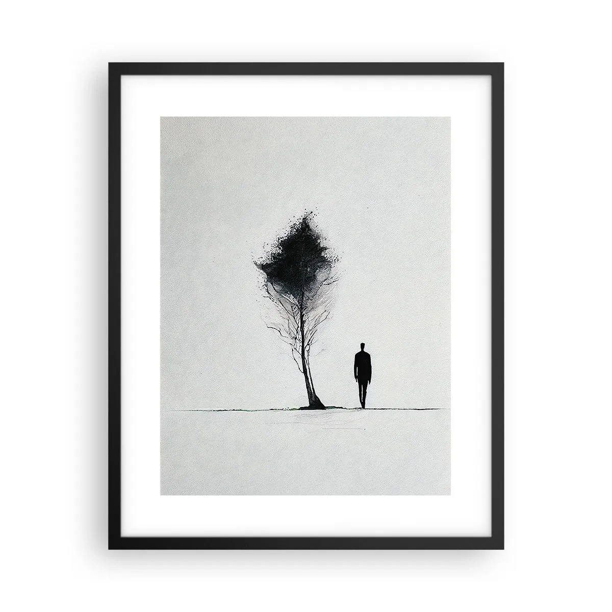 Plagát v čiernom ráme - Všetci sa túlame - 40x50 cm