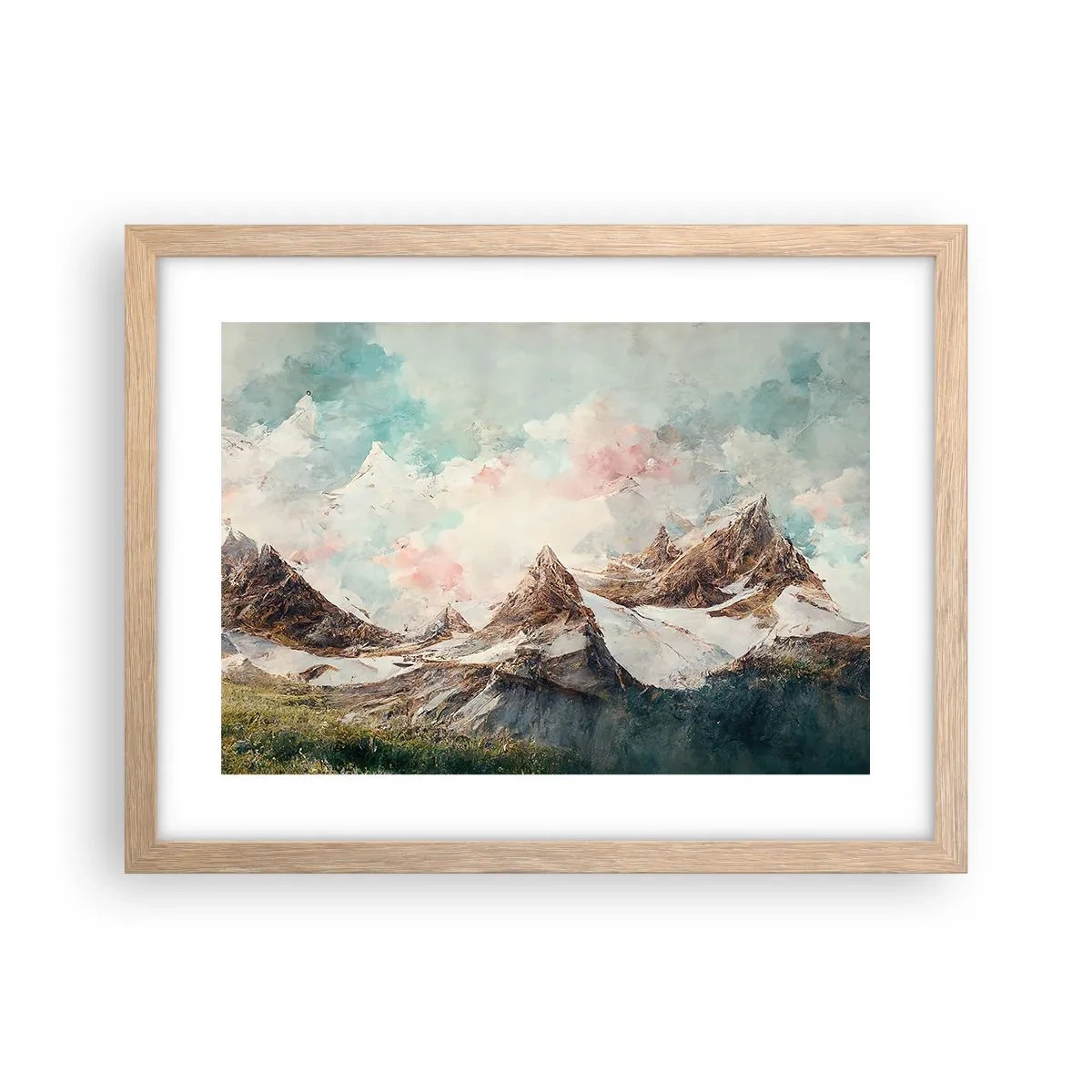 Plagát v ráme zo svetlého duba - Skalné čepele - 40x30 cm