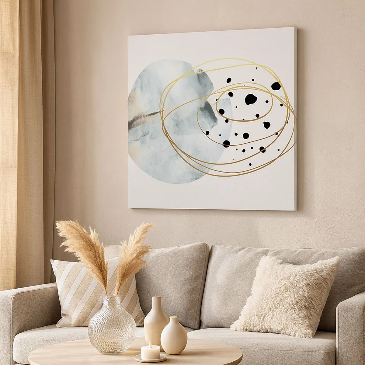 Obraz na plátne - V objatí priestoru - 30x30 cm