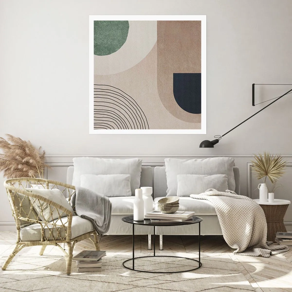 Plagát - Nežnosť oválu - 60x60 cm