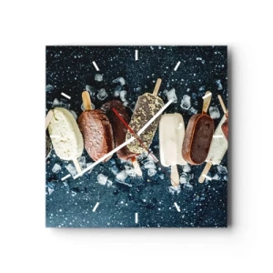 Nástenné hodiny - Chuť horúceho leta - 30x30 cm