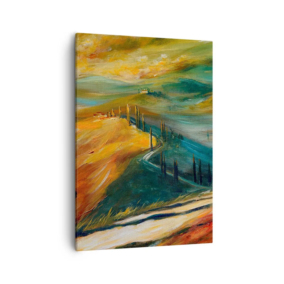 Obraz na plátne - Toskánska krajina - 50x70 cm