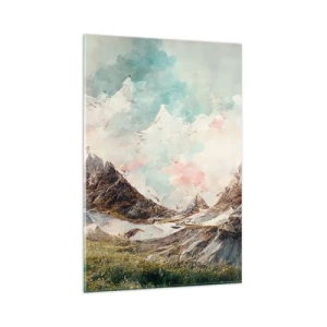 Obraz na skle - Skalné čepele - 80x120 cm