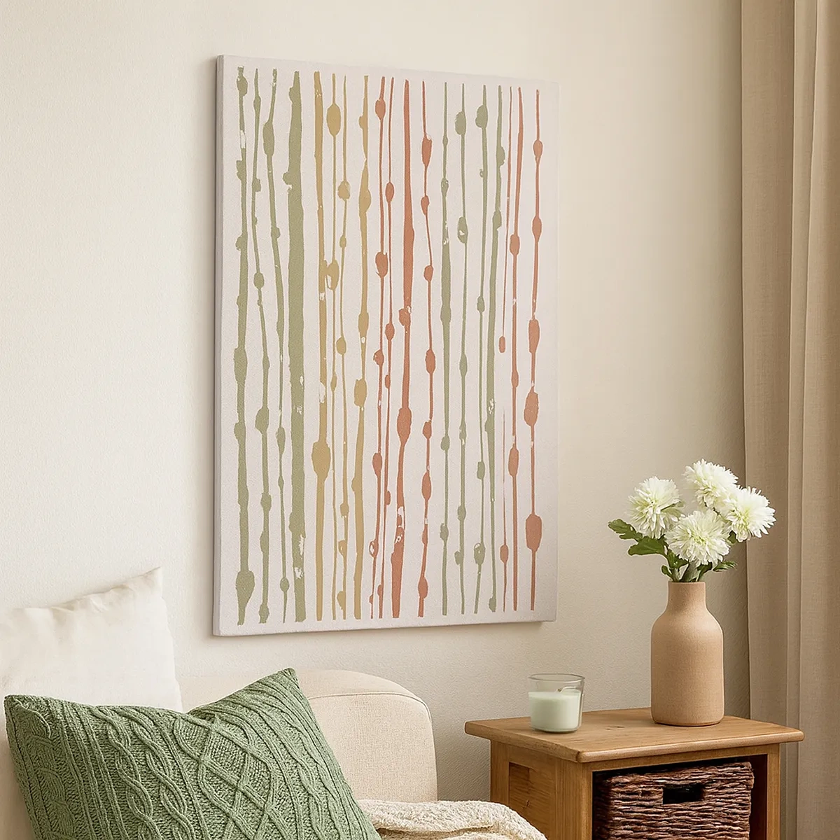 Obraz na plátne - Hudobný záznam farieb - 50x70 cm