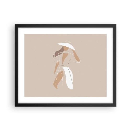 Plagát v čiernom ráme - Móda je zábava - 50x40 cm