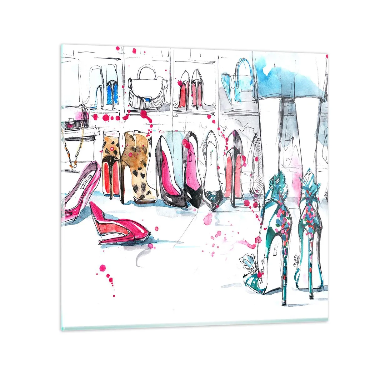 Obraz na skle - Sezame, otvor sa - 30x30 cm