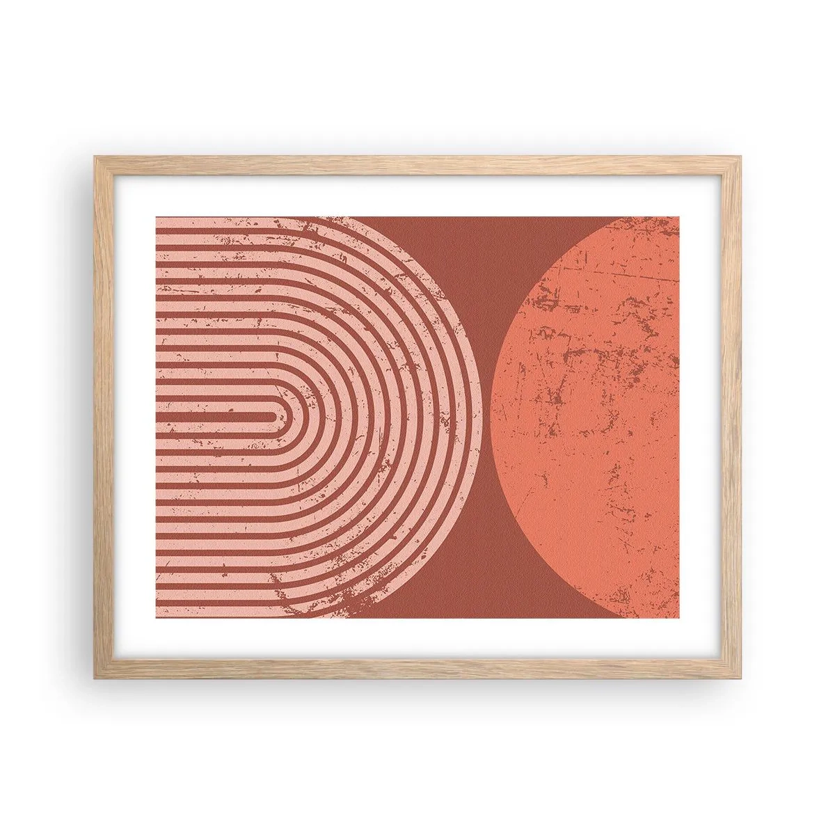 Plagát v ráme zo svetlého duba - Blízky vzťah - 50x40 cm