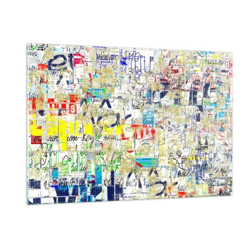 Obraz na skle - Proste poteší oči - 120x80 cm