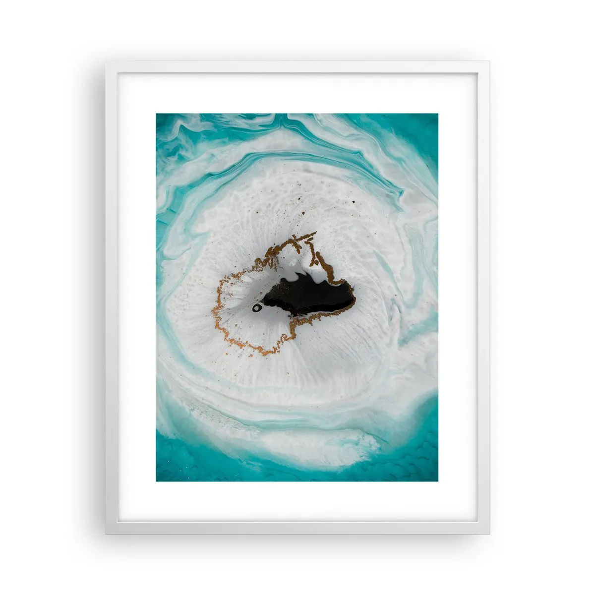 Plagát v bielom ráme - Preniknúť dovnútra - 40x50 cm