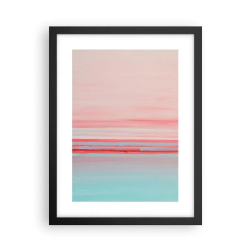 Plagát v čiernom ráme - Abstrakcia za úsvitu - 30x40 cm