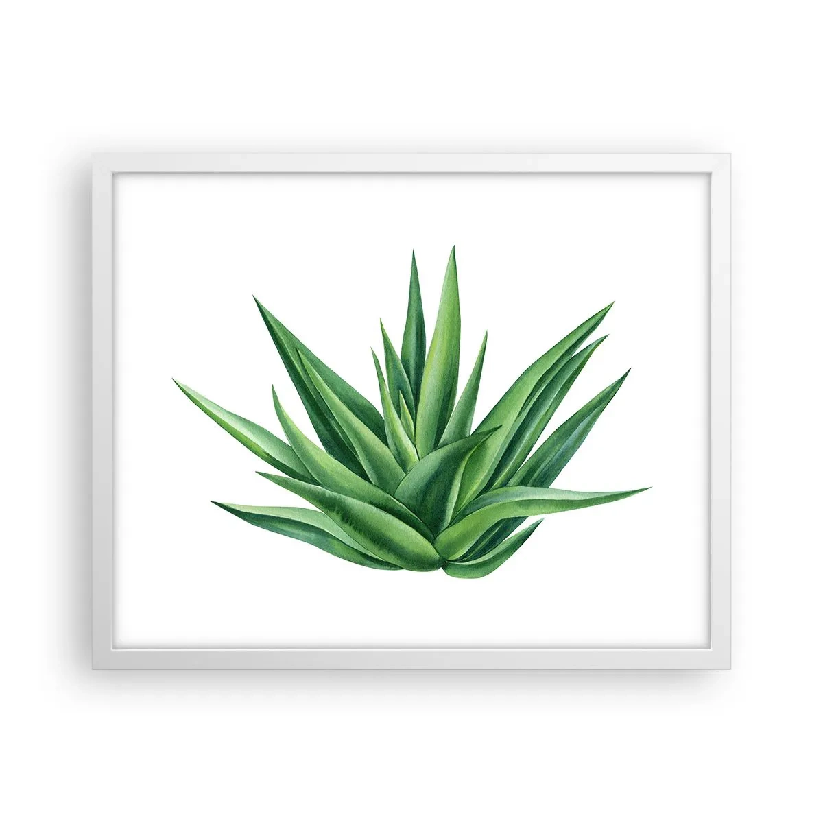 Plagát v bielom ráme - Zelená – sila – život - 50x40 cm