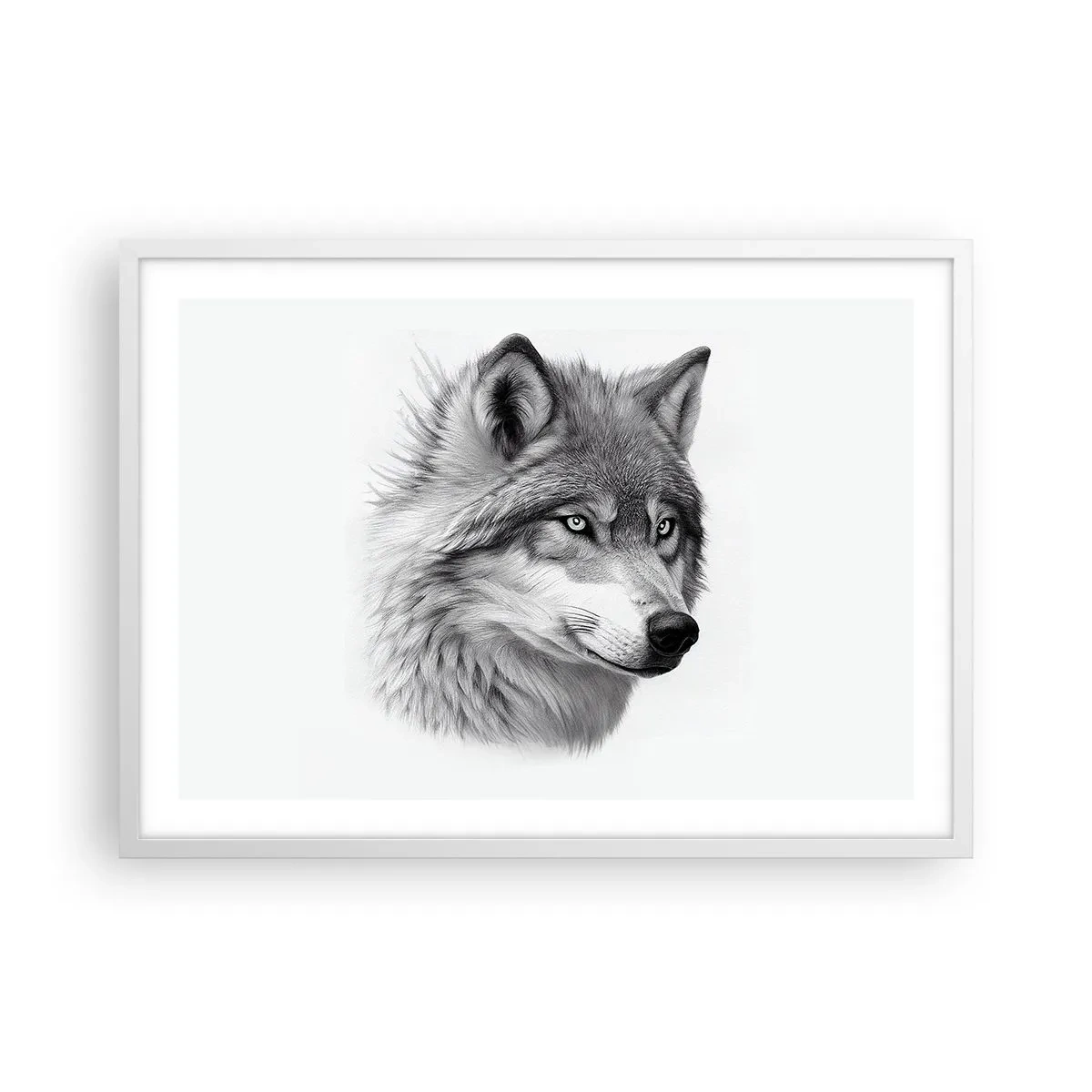 Plagát v bielom ráme - Alfa – bezpochyby - 70x50 cm