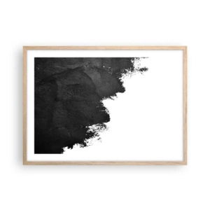 Plagát v ráme zo svetlého duba - Živly: zem - 70x50 cm