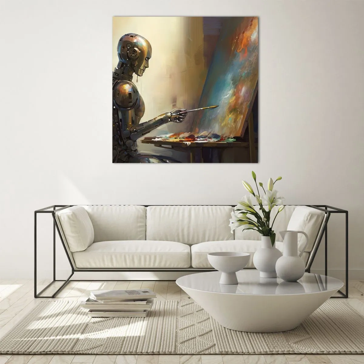 Obraz na skle - Umenie budúcnosti - 60x60 cm